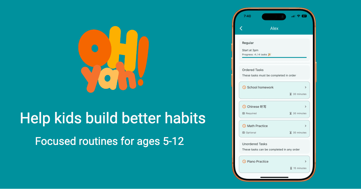 Oh Yah! - Daily Routines for Kids screenshot 1