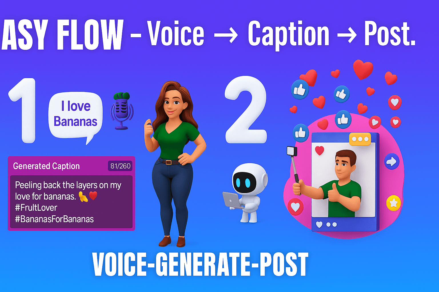 Voice to Caption: AI Writer screenshot 1