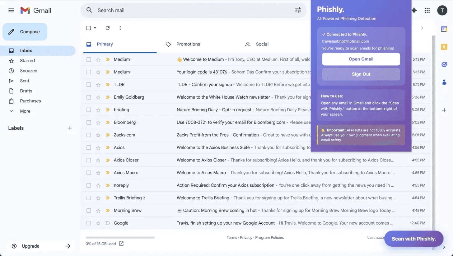 Phishly screenshot 3
