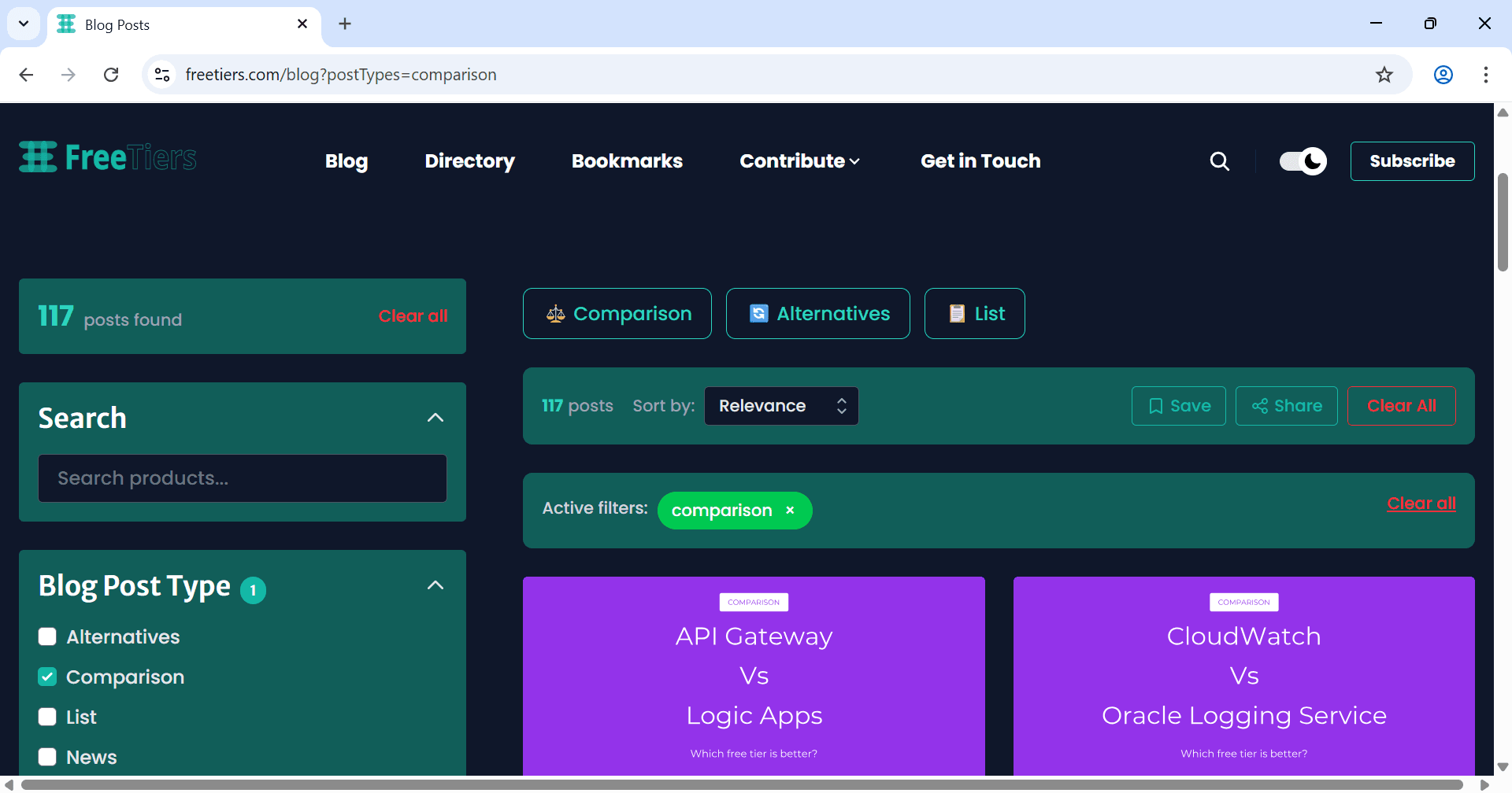 FreeTiers screenshot 1