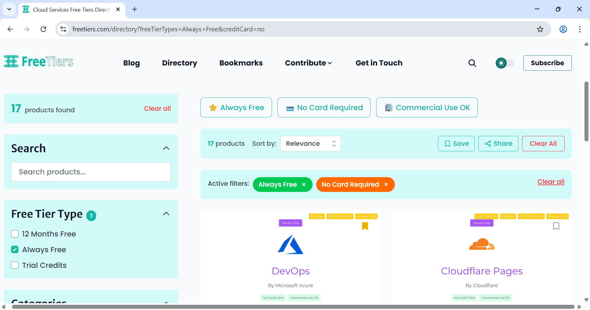 FreeTiers screenshot 4