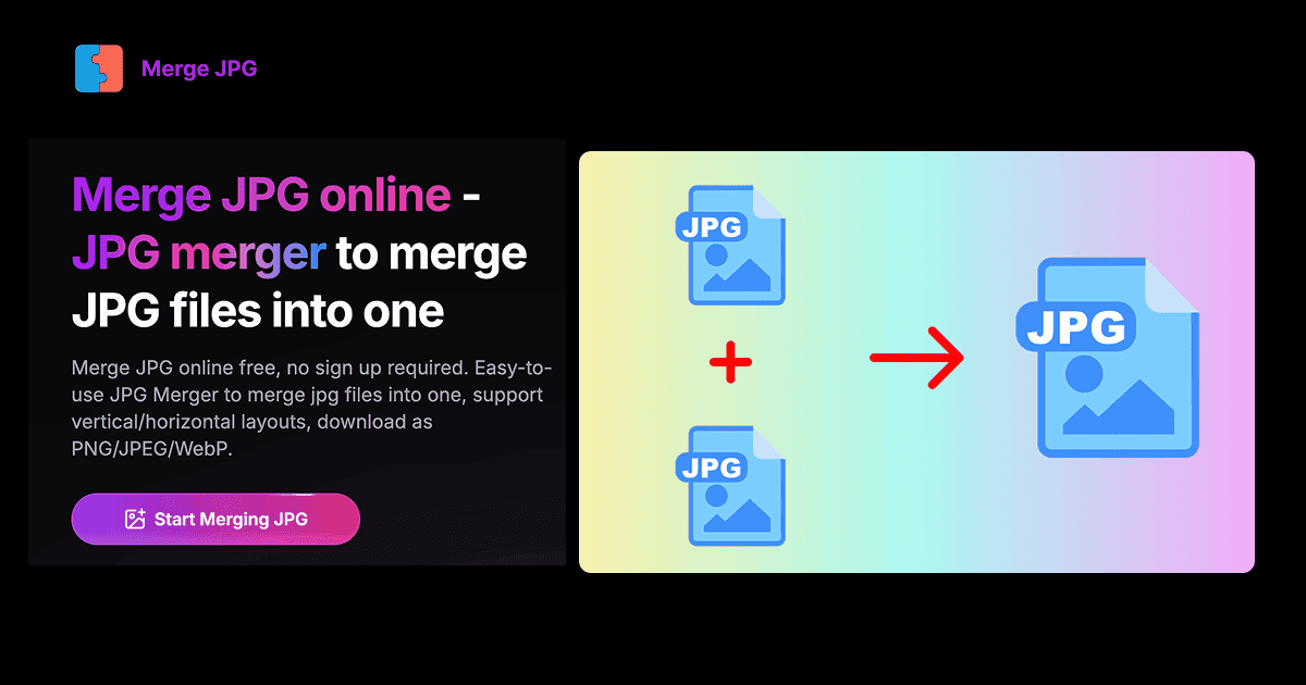 Merge JPG Online screenshot 1