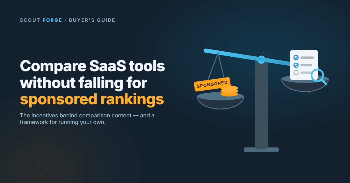How to Compare SaaS Tools Without Being Misled by Sponsored Rankings